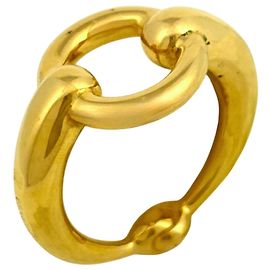 Hermès Anel para lenço Mo em Ouro Hermes Dourado