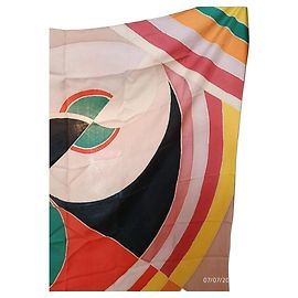 Autre Marque Lenço de seda Sonia Delaunay Multicor