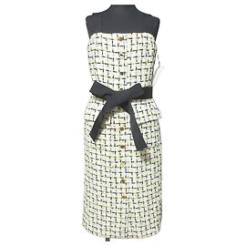Autre Marque Grace Class Grace Continental Jules Tournier Tweed Kleid Gelb