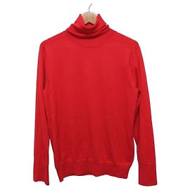 Autre Marque Deuxieme Classe Refind Strickpullover mit Rollkragen Rot