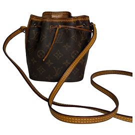 Louis Vuitton Noe Mini Borsa a Secchiello Monogram Canvas Marrone Monogramma