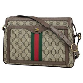 Borsa a Spalla Gucci Medium Marrone Marrone