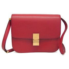 Céline Borsa a Spalla Celine Classic Box Medium Rosso
