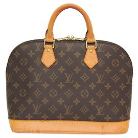 Bolso de mano para mujer Louis Vuitton Monogram Alma M51130 Castaño