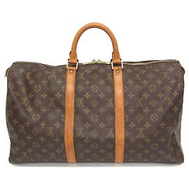 Louis Vuitton Monogram Keepall 50 Marron