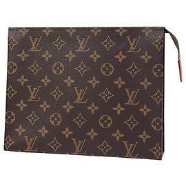 Louis Vuitton Monogram Pochette Toilette 26 Pochette Marron