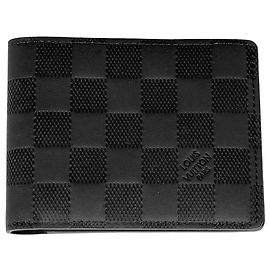 Louis Vuitton Portefeuille Multiple Bi-fold Wallet Black