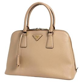 Bolsa Prada Beige Saffiano Bege