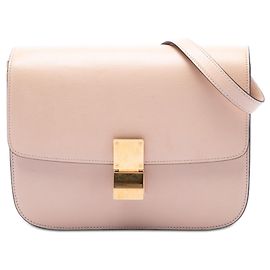 Céline Celine Pink Medium Calfskin Classic Box Rose