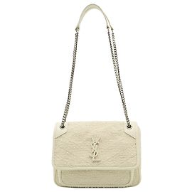 Saint Laurent Niki em tweed branco para bebê Branco