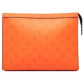Louis Vuitton Orange Monogram Taigarama Pochette Voyage MM Orange