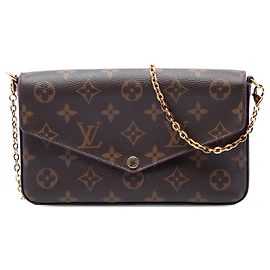 Louis Vuitton Pochette Felicie Monogram Marrón Castaño
