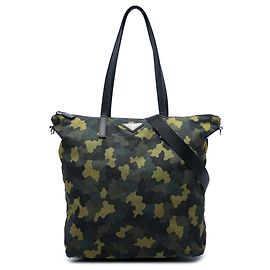 Sac à main Prada Green Tessuto Stampato Vert Vert foncé