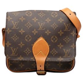 Louis Vuitton Marron Monogram Cartouchiere MM Marron
