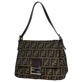 Fendi Zucca Pattern Shoulder Bag Brown