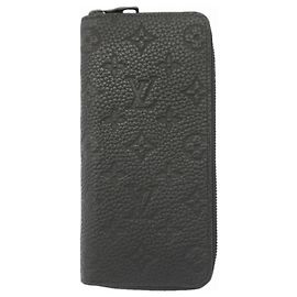 Louis Vuitton Monogram Taurillon Zippy Wallet Black