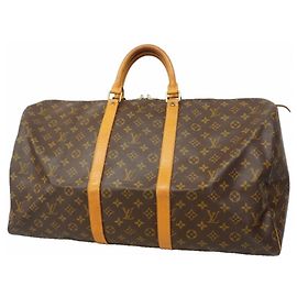 Louis Vuitton Boston Monogram Keepall 55 Marrone