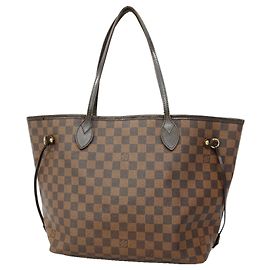 Sac cabas Louis Vuitton Damier Neverfull MM N51105 Ebene Damier ebène