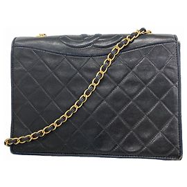 Borsa a tracolla Chanel Matelassé con catena Nero