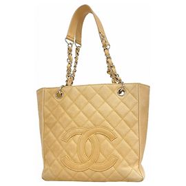 Borsa Tote Chanel Matelassé Chain Beige