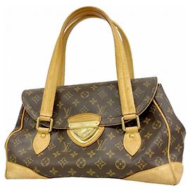 Borsa Louis Vuitton Monogram Beverly GM Marrone
