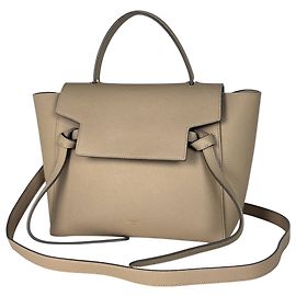Céline Celine Micro Belt Bag 2-Way Handbag Beige