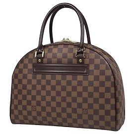 Borsa Boston Nolita Louis Vuitton Marrone Damier ebene
