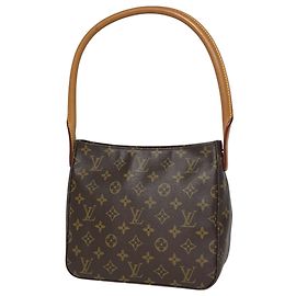 Bolsa de ombro Louis Vuitton Looping MM Marrom