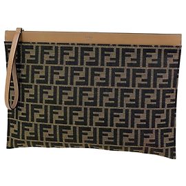 Pochette Fendi Zucca Pattern Marron