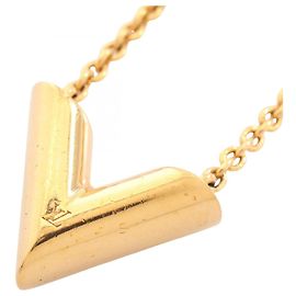 Colar Essential V Louis Vuitton Dourado