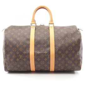 Bolsa Boston Louis Vuitton Keepall 45 Monogram Marrom