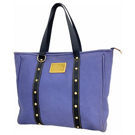 Borsa Tote Louis Vuitton Antigua Cabas GM Blu