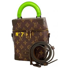 Borsa Louis Vuitton Monogram Vertical Box Trunk Marrone