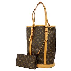 Sac cabas Louis Vuitton Monogram Bucket GM Marron
