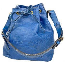Borsa a Spalla Louis Vuitton Epi Petit Noé Blu