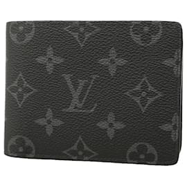 Cartera Slender Louis Vuitton Monogram Eclipse Negro