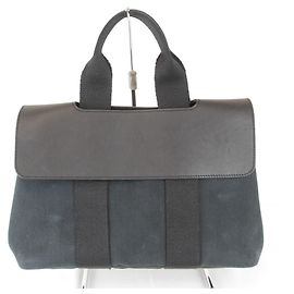 Hermès Hermes Handbag with Pouch Black White