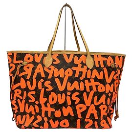 Sac cabas Louis Vuitton Neverfull GM Orange Monogramme
