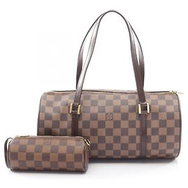 Bolsa Louis Vuitton Papillon 30 Damier Ebene Marrom Damier ebene