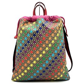 Gucci Children's Backpack in GG Supreme Canvas Red Multiple colors