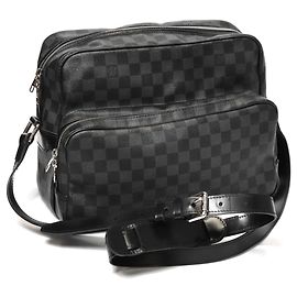 Borsa a tracolla Louis Vuitton Damier Graphite Io Nero