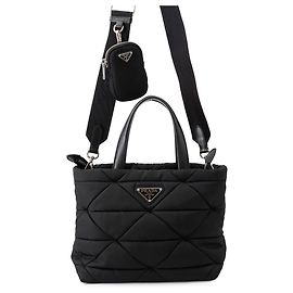 Sac cabas Prada Small Padded Re-Nylon Noir