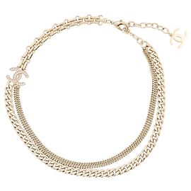 Collier Chanel Coco Mark en strass Autre