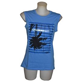 Camiseta Kenzo azul con estampado de palmera Azul