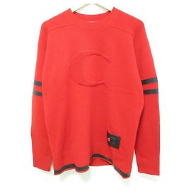 Strickpullover Coach Champion Kollaboration Rot