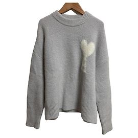 ami alexandre mattiussi OFF WHITE ADC SWEATER Suéter de malha de alpaca Marrom Outro