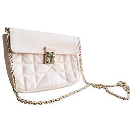 Dior Bolsa de ombro em couro rosa pálido acolchoado Rosa