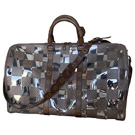 Louis Vuitton Keepall 50 Bicolor Monogram Chess Marrom Monograma