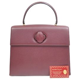Must De Cartier en cuir Bordeaux