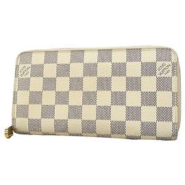 Louis Vuitton Damier Azur Zippy Wallet Weiß